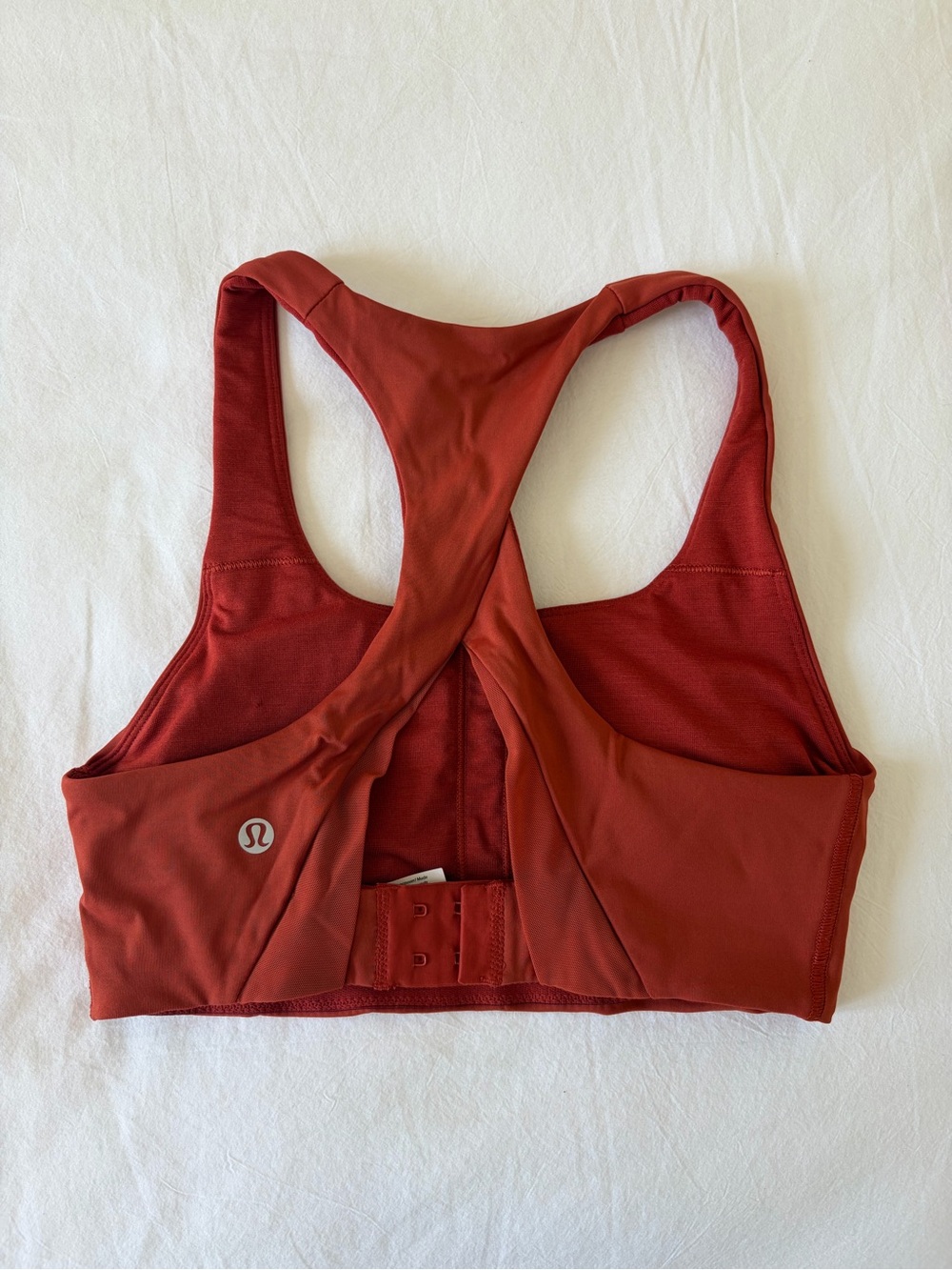 lululemon athletica Racerback Sports Bra in Brick Red
